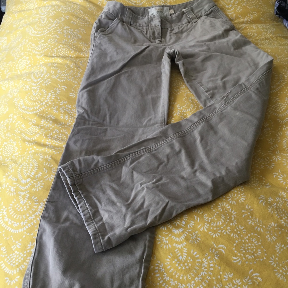 Jcrew chino pants double layered bought in new like new a free item w/ purchase